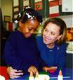 Sen. Landrieu visits a Louisiana school